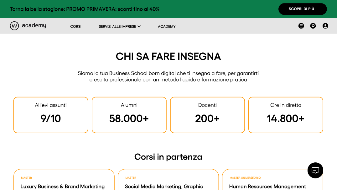 w.academy Website